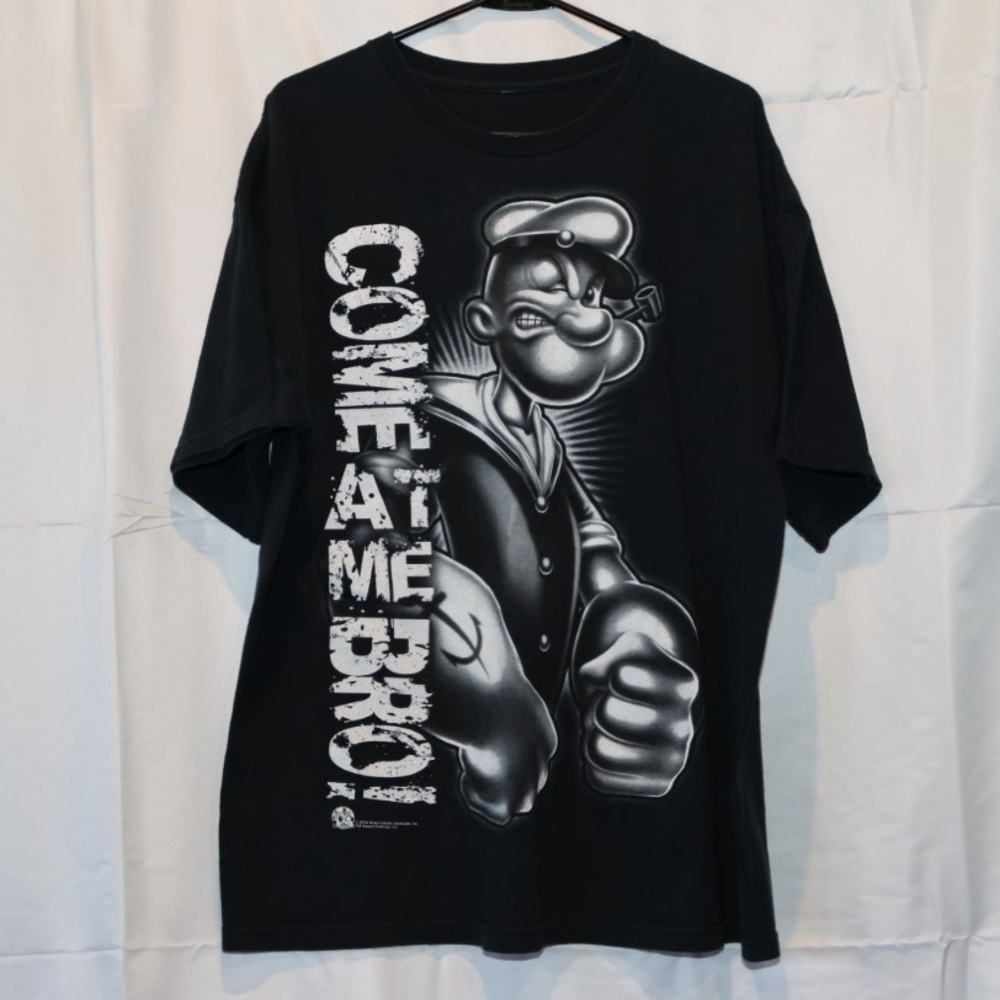2012 Gangster Popeye The Sailor Man Come At Me Bro Black Shirt Large? XL?